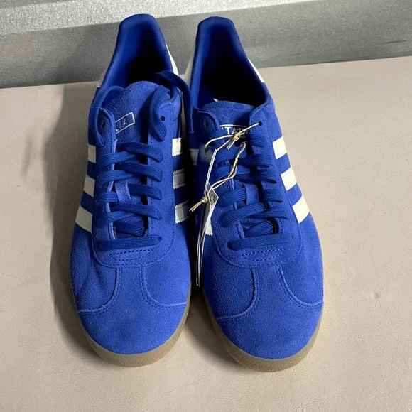 adidas gazelle silver green womens adidas Gazelle Indoor Shoes Lucid Blue 7.5 main image 1